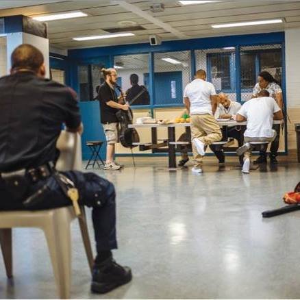 Workshop at Rikers Island